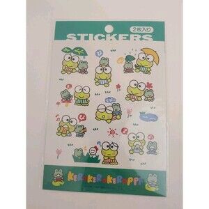 NOS RARE HTF Sanrio Keroppi Sticker Sheets Japan